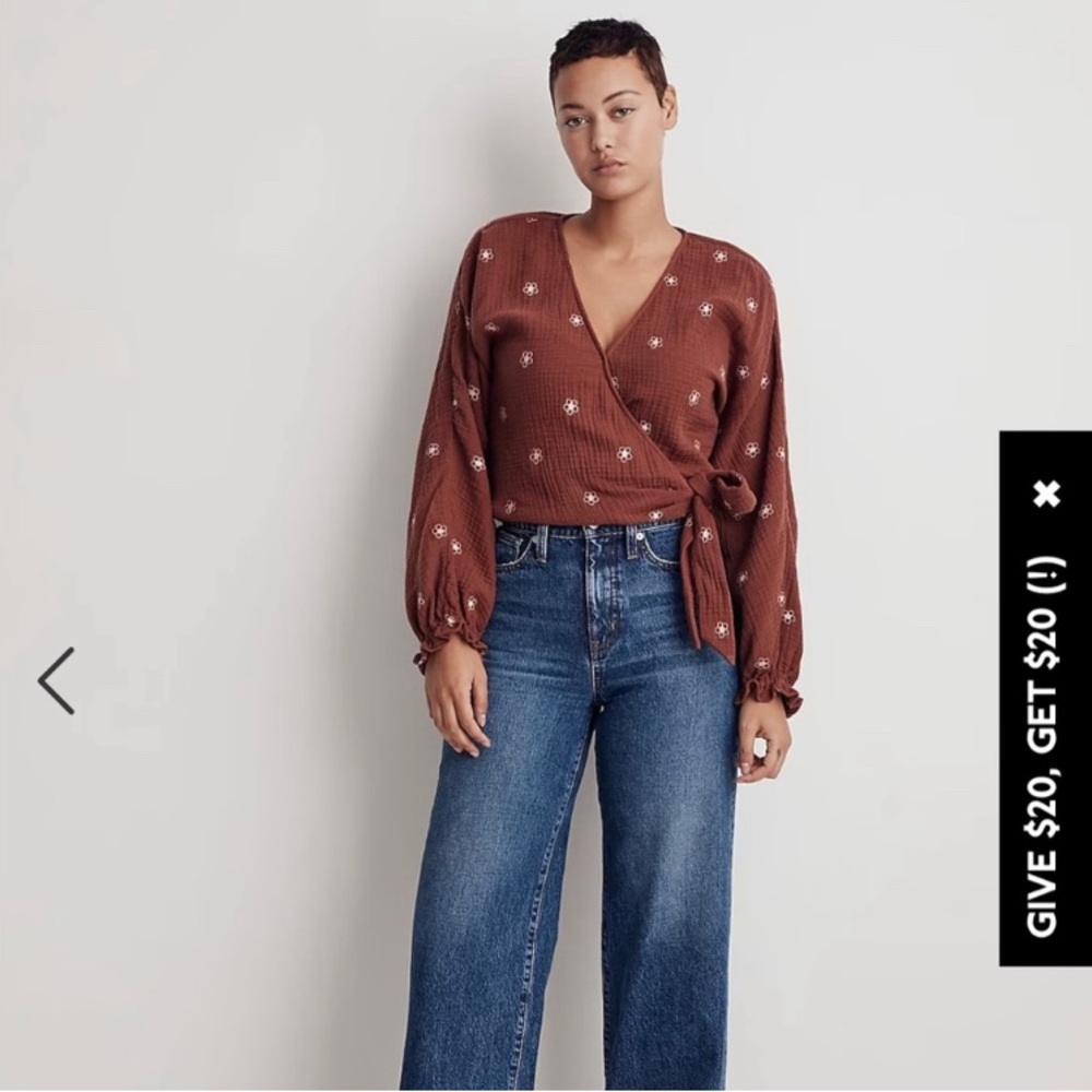 lightspun maira wrap top